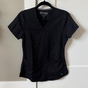 Grey's Anatomy Women's Black Scrub Top